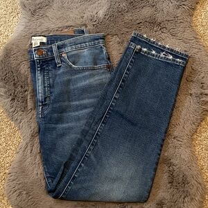 Madewell mid rise womens straight jeans